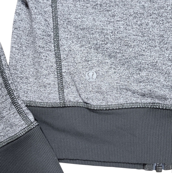 Lululemom Be Present Zip Jacket Size 2 Heathered Slate Grey Casual Athleisure - Picture 4 of 11